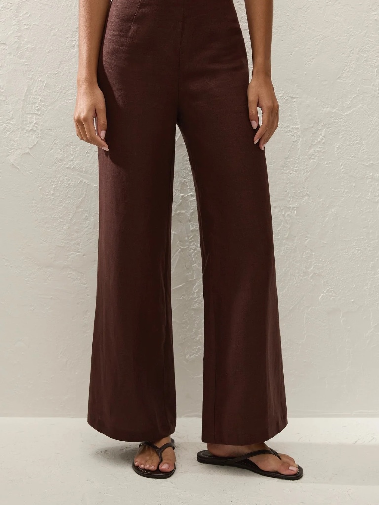 Nwt Faithfull - Syna Linen Pant / Carob